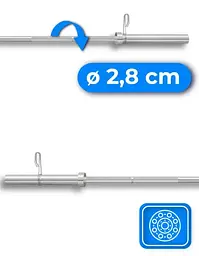 Гриф олімпійський прямий Thunder 150/50 (SG-O-150/50) - мініатюра 7