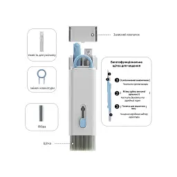 Універсальний чистячий набір XoKo Clean set 100 Blue (XK-CS100-BLU) - мініатюра 4