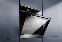 Духова шафа Electrolux електрична 65 л, A+, дисплей, конвекція, піроліз, телескопічні напрямні, чорний - мініатюра 2