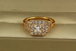 Кільце Xuping Jewelry Ієрархія р 20 золотисте