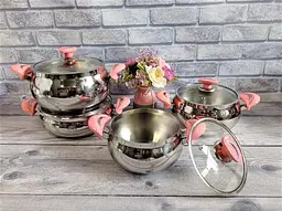 Набір посуду O.M.S. Collection 1028 Pink 22 предмети - мініатюра 2