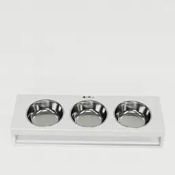 Hollky Base Bar — три миски на підставці (3 × 0,45 л) - мініатюра 2