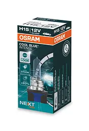 Галогенова лампа Osram H15 55/15W 12V PGJ23T-1 Cool Blue Intense Next Gen +20% 1 лампа (64176CBN)