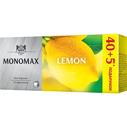 Набір пакетованого чорного чаю Monomax Lemon 135 г (90 шт. x 1.5 г) - мініатюра 3