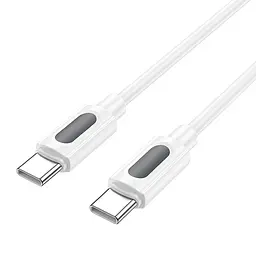 Дата кабель Borofone BX114 Structure Type-C to Type-C 60W (1m) White - мініатюра 4