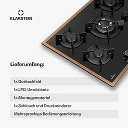 Газова варильна поверхня Klarstein Lumiflame (10046710) - мініатюра 7