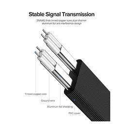 Кабель для передачі даних SATA 3 Data Cable 0.5m US217 Black Ugreen (30796) - мініатюра 9