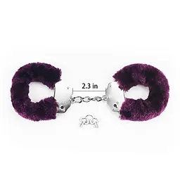 Наручники з хутром LoveToy Fetish Pleasure Fluffy Hand Cuffs - мініатюра 2