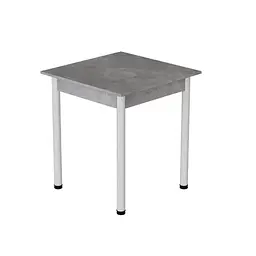 Стіл кухонний Ferrum-decor Агата 75x90x90 Білий ДСП Бетон 16мм (FRD-105561)