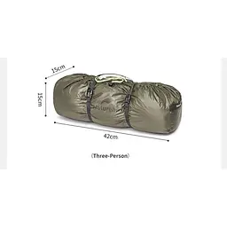 Намет Naturehike Opalus UL CNK2450WS036 тримісний темно-зелений - мініатюра 3