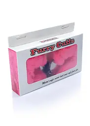 Наручники Fetish B - Series Furry Cuffs (рожевий) - мініатюра 5