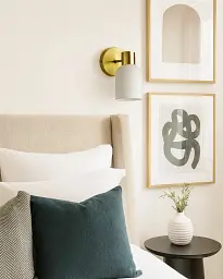 Бра, настінний світильник Edlin PL321155W-1 Aurora E27 1x12W IP20 латунний - мініатюра 2