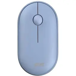 Миша бездротова 2E MF300 Silent Stone синій bluetooth / USB 2.4GHz оптична 1600 dpi 3 кнопки до 10 м 1xAA (2E-MF300WBL)
