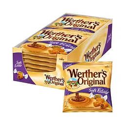 Вершкові іриски з шоколадною начинкою Werther's Original Soft Eclairs 180г - мініатюра 7