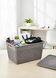 Кошик з кришкою Stars Plast какао 12 л (94256/как) - мініатюра 3