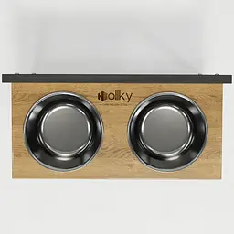 Hollky Flex L — регульовані миски на підставці для великих собак (2 × 1.8 л) - мініатюра 5