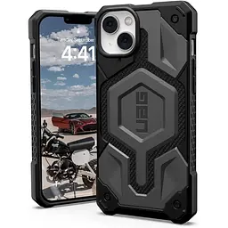 Оригінальний протиударний чохол UAG Monarch Pro MagSafe Kevlar Silver для iPhone 15 Plus/14 Plus (114029113933) - мініатюра 8