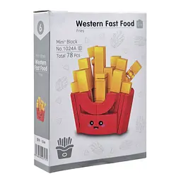 Конструктор дитячий Bambi Western fast food: Fries 1024A-6, пластик, 78 деталей