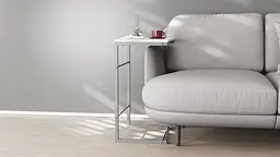 Столик Террі Ferrum-decor 650x440x330 Сірий метал ДСП Бетон 16 мм (FRD-104668)