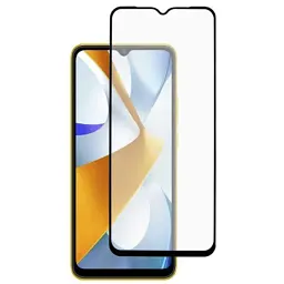 Скло захисне Dengos Full Glue Poco C40 black frame (TGFG-239) - мініатюра 2