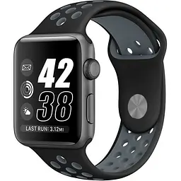 Ремінець Sport Nike для Apple Watch 38/40/41mm Black/Gray [103388] - мініатюра 2