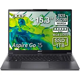 Ноутбук Acer Aspire Go 15 AG15-51P-79QH i7-1355U la 50GHz,15.3'',IPS,16GB DDR5,1TB,UHD,Без ОС - мініатюра 3