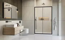 Душові двері Radaway Alienta DWJ 120x190 прозоре скло, чорний (10260120-54-01) - мініатюра 2