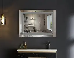 Дзеркало Mixxus Light MR01-90x70 (годинник, LED-підсвічування, антизапотівання) (MI5999) - мініатюра 3