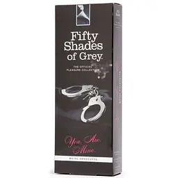 Металеві наручники для пристрасного сексу Fifty Shades of Grey You. Are. Mine., 26.7 см - мініатюра 3