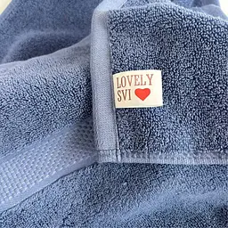 Рушник XL Lovely Svi - бавовна /махра - 600 GSM- Синій 80х160 см(310124) - мініатюра 3