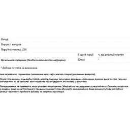 Елеутерокок Now Foods Eleuthero 500 мг 250 капсул - мініатюра 3