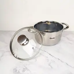 Каструля з кришкою Gusto Force GT-1107-22 22 см 4.7 л срібляста - мініатюра 3