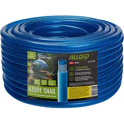 Шланг армований 3-х шаровий Alloid Building Tools Azure Snail 3/4" 50 м (WH-67655)