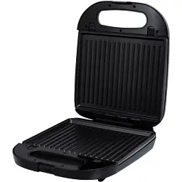 Мультимейкер Liberton LSM-5107, Black/Silver, 1400W, 4в1 гриль, трикутні сендвічі 4шт, бельгійські вафлі 2шт, горішки 12шт, антипригарне покриття, індикатор живлення та готовності, автоматичний контроль температури - мініатюра 4
