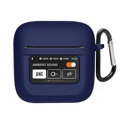 Силіконовий чохол для навушників JBL Tour Pro 2, Hang Case, синій, ультратонкий захисний кейс товщиною 2 мм, захист від подряпин, пилу та ударів, компактний, з карабіном для кріплення, ArmorStandart (ARM80445)
