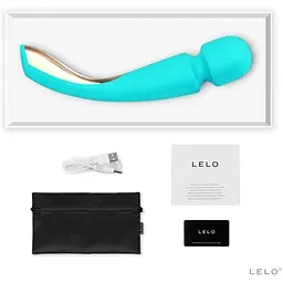 Вібромасажер Lelo Smart Wand 2 Medium Ocean Blue - мініатюра 2