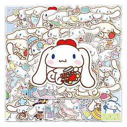 Стикерпак Набір наклейок GeekLand Hello Kitty Cinnamoroll Хелло Кітті Сіноморол 50 штук - мініатюра 2