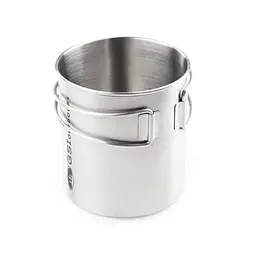 Горнятко-каструля GSI Outdoors Glacier Stainless Bottle Cup Large 710 мл Срібло (1099-68215) - мініатюра 2