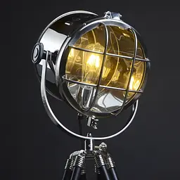 Торшер тренога прожектор BL-138F/1 E27 CH - мініатюра 5