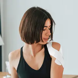 Стрічка кінезіологічна (кінезіо тейп) 4FIZJO 5 см x 5 м 4FJ0544 White (P-5907739318831) - мініатюра 5