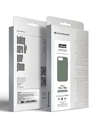 Силиконовый чехол с MagSafe для Apple iPhone 16e/17e, ICON2 MagCase, зеленый, противоударный, панель с мягкой подкладкой, защита всего корпуса, поддержка беспроводной зарядки, совместим с защитными стеклами и пленками, ArmorStandart (ARM83971) - мініатюра 10