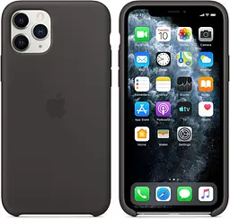 Оригінальний силіконовий чохол Apple Silicone Case для iPhone 11 Pro Max (6.5") Black (MX002ZM/A) - мініатюра 6