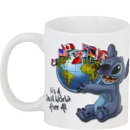 Кухоль GeekLand Стич Lilo and Stitch 02.19 з глобусом.999 330 мл білий - мініатюра 3