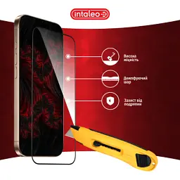 Скло захисне Intaleo Full Glue Apple iPhone 16 Pro Black (1283126593802) - миниатюра 5