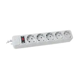 Мережевий фільтр живлення Maxxter SPM5-G-6G 1.8м, 5 розеток (SPM5-G-6G)