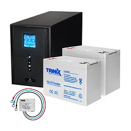 Комплект резервного живлення: Kraft PSW2000VA/1600W(LCD)24V UPS + гелева батарея 1905 Вт*год (42-00063-3)