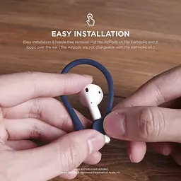 Тримачі навушників Elago Earhook Jean Indigo для AirPods темно-сині 2 шт. (EAP-HOOKS-JIN) - мініатюра 3