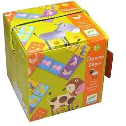 Настільна гра Djeco Дитяче доміно Ферма (Domino Farm, 28 pcs) (DJ08158)