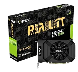 Відеокарта GeForce GTX 1050 2GB Palit StormX (NE5105001841-1070F) Б/В - мініатюра 2