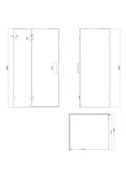 Бічна стінка для кабіни Koer SR SW04-90x200-TR-07 прозоре скло Easy Clean 10 мм, graphite KR5391, прозоре, графіт - мініатюра 6
